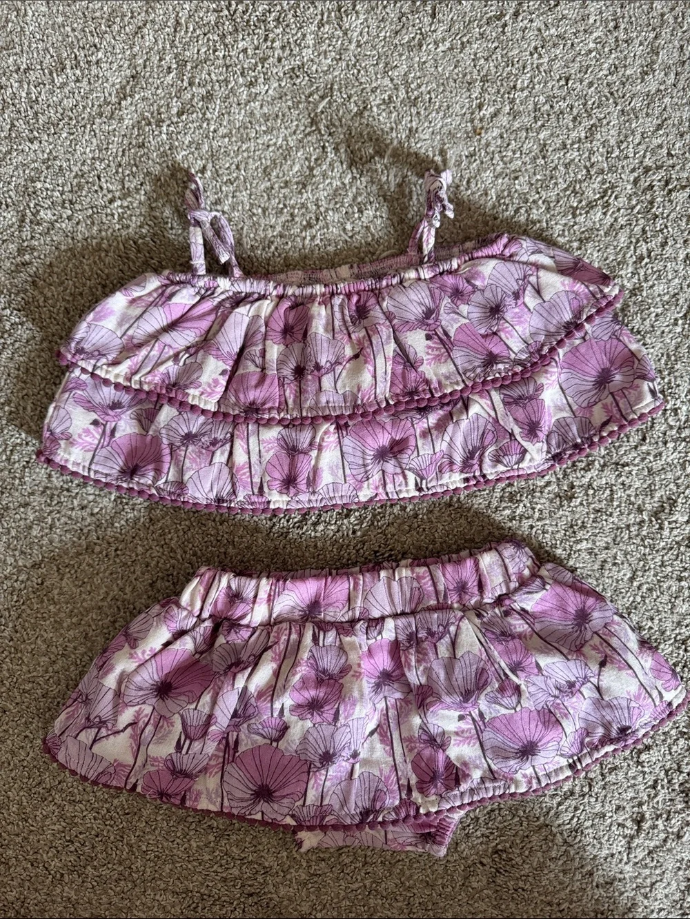 Kate Quinn Floral Ruffle Set
